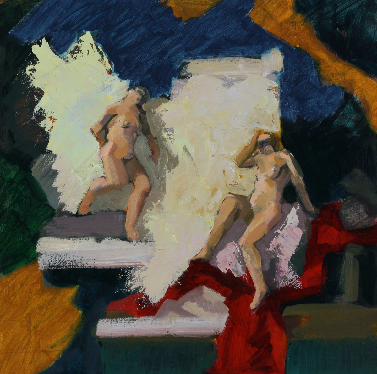 untitled; oil on board, 40 x 40 cm, 2018