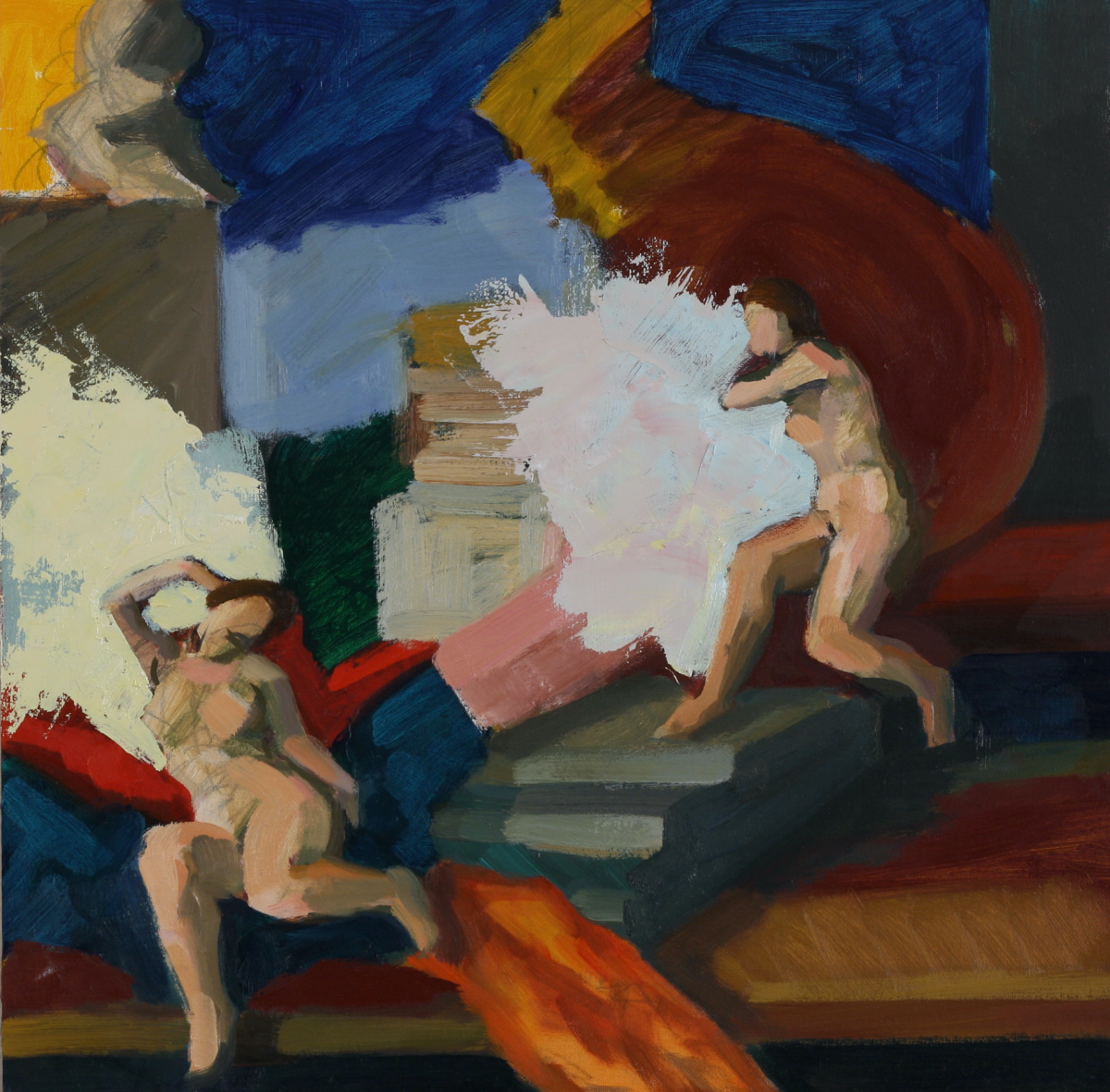 untitled; oil on board, 40 x 40 cm, 2018